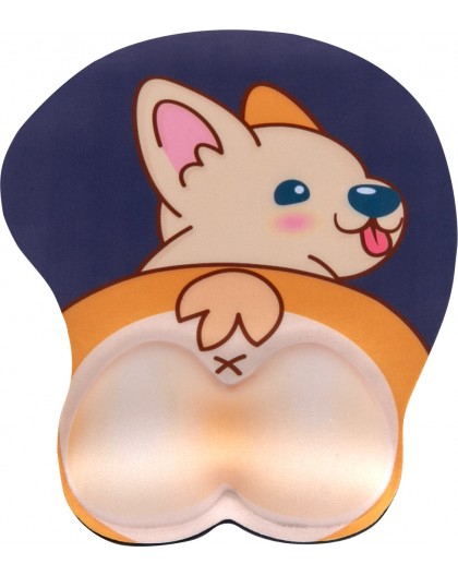 ErgoWork Funny Dog - Mouse Pad with Wrist Support