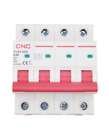 CNC Automatic Switch, 4P, 50A, Class C, 6kA