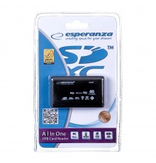 Esperanza EA117 card reader Black USB 2.0