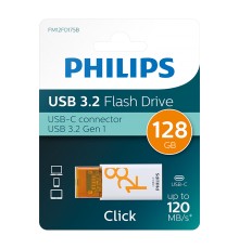 Philips USB 3.2 128GB Click Series Gen 1 USB-C