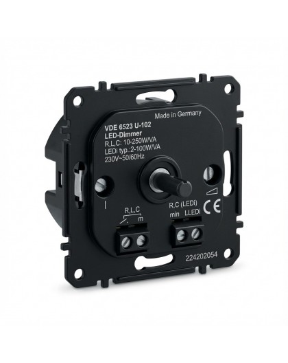 BUSCH JAEGER Module - Dimmer Rotary Control 100W/VA - In-Wall