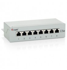 Equip Patch Panel 8x RJ45 Cat5e FTP Desktop Light Grey