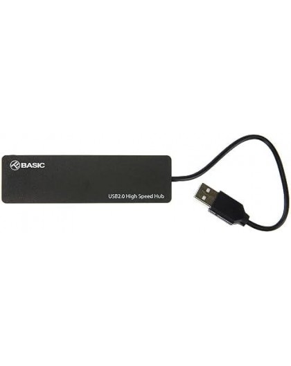 Tellur Basic USB Hub, 4 porti, USB 2.0 Musta