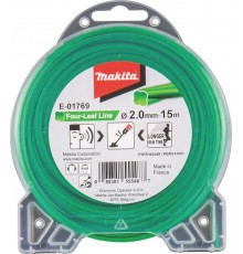 Makita E-01769 Mowing String Four Leaf 2,0mmx15m
