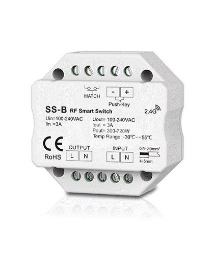 Skydance SS-C single channel 230V controller without dimming function + Push Key