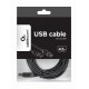 Gembird 4.5m USB 2.0 A/B M USB cable USB A USB B Black