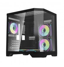 Darflash FT350 computer case + 5 aRGB fans (black)