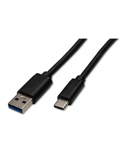 Captiva USB Cable C-Plug to C-Plug Black 1m USB-C to