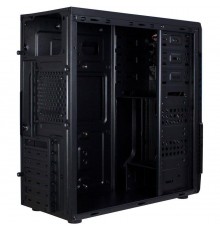 INTER-TECH B-48 Black Midi Tower Chassis, ATX, 2xUSB2.0, HD Audio, PSU optional