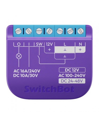 Intelligent SwitchBot Relay Switch 1 with voltage-free contact