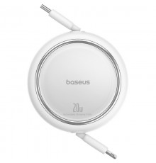 Baseus Free2Pull - 20 W USB-C to Lightning Retractable Cable, 1 m (white)
