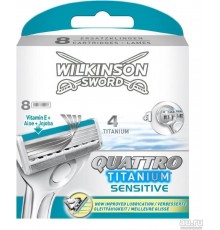 Wilkinson Sword Quattro Essential 4 Replaceable Blades for Men, 1 Pack