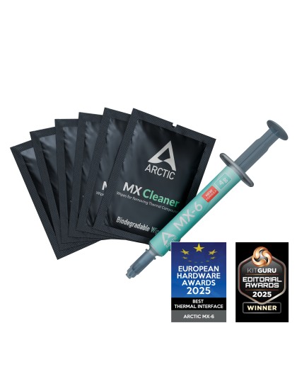 K Arctic MX-6 - Thermal Paste - 4 g - Gray + 6x Cleaner