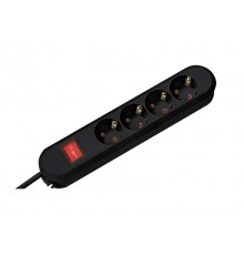 BACHMANN SMART Power Strip 4x Safety Socket Switch Black