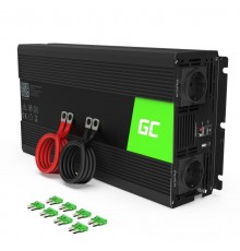 Green Cell INV25 power adapter/inverter Auto 1500 W Black