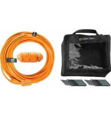 USB adapteris Tether Tools Tether Tools USB-C uz Micro-B kabelių sistēma 9,40 m, labās puses, oranžs