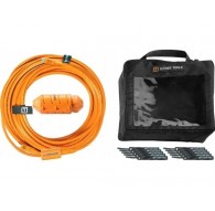 USB adapter Tether Tools Tether Tools USB-C kuni Micro-B kaabli süsteem 9,40 m, parempoolne, oranž.