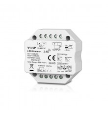 SKYDANCE V1-H/P constant voltage controller, 12-48V, 1x 8A, Push-Dim