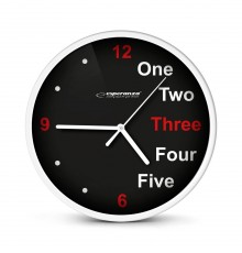 Esperanza Prague White Mechanical Clock Round Black, White