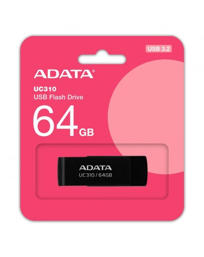 FLASH USB3.2 MEMORY DRIVE 64GB/BLACK UC310-64G-RBK ADATA