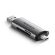 MÄLUREADER USB-C + USB 3.2 2SL/SD/MICROSD CRE-SAC AXAGON