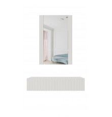 Dressing table with mirror PAFOS 80x41.6x100 white matte