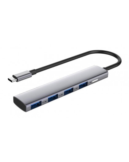 Fuj:tech Slim 4 porų USB-C koncentratorius