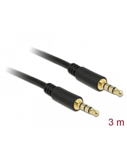 Klinke 3,5 mm St/St 3m DeLock