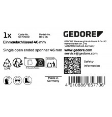 GEDORE Open-ended Spanner 46 mm