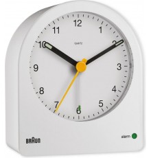 BRAUN BC22 W quartz alarm clock white