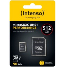 Intenso microSDXC 512GB C10 UHS-I U1 Performance Adapter