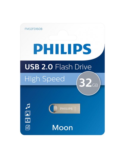 Philips USB 2.0 32GB Moon Vintage Silver