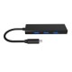 Fuj:tech USB-C centrmezgli, 4 porti