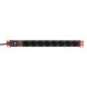 Techly Rack 19" Power Strip 8 Outlets Schuko Plug