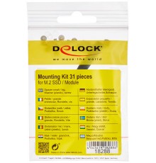 DeLock Mounting Kit 31-Piece for M.2 SSD / Module