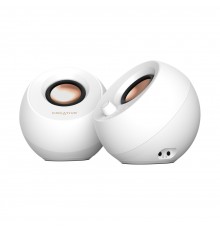 Creative - Pebble Pro Stereo Speakers, White