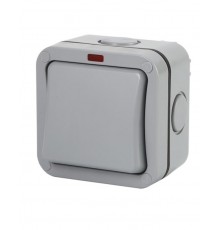 Hismart Surface Mount Switch 1 Channel, IP66, EU
