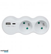 Maclean Power Socket x2 MCE339 Type E