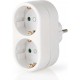 Nedis 2-part power plug splitter