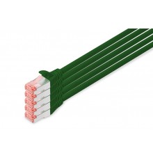 DIGITUS CAT 6 S/FTP Patch Cable, 5 Pieces, 10m, White