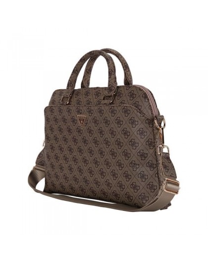 Guess PU 4G Triangle Logo Computer Bag 15/16"