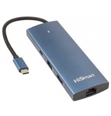 Extra Digitaalsed Adapter USB Type-C - HDMI, LAN, 3x USB Type-A, 1x USB Type-C, PD100W, SD+TF