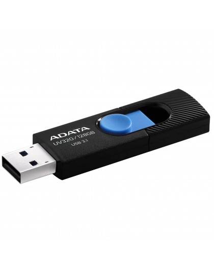ADATA USB3 128GB Flash Memory Drive Black AUV320-128G-RBKBL