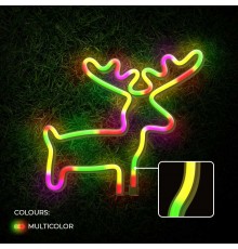 Neon LED Deer Lamp Multicolored Bat + USB FLNE12 Forever Light