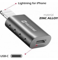 Адаптер USB Swissten Lightning(M)/USB-C(F)