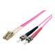 Equip LWL Pārlikuma kabelis LC-ST 2,00m Multimode Duplex OM4 ar polibēru