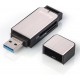 Hama USB 3.0 Multi Card Reader SD/microSD Alu black/silver
