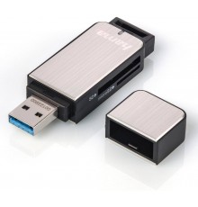 Hama USB 3.0 Multi Card Reader SD/microSD Alu black/silver