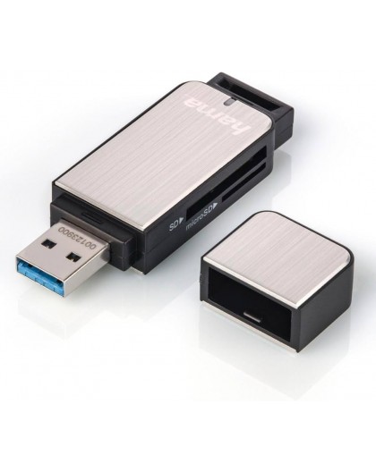 Hama USB 3.0 Multi Card Reader SD/microSD Alu black/silver