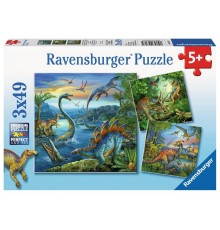 Ravensburger Pusles 3x49 tk - Dinosaurusd.